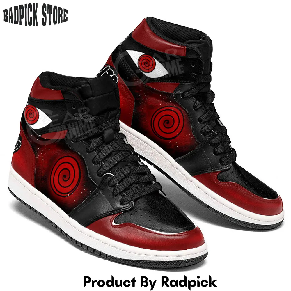 Indra otsutsuki mangekyo sharingan air jordan high top sneakers anime mv17  rp0250056